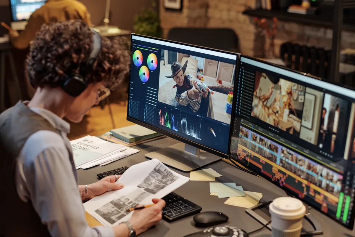 Editor Reviews Clips while connected to STS Labs Cloud